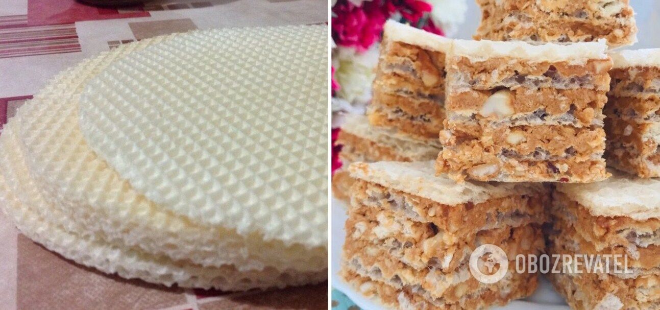 Waffle cake in a new way