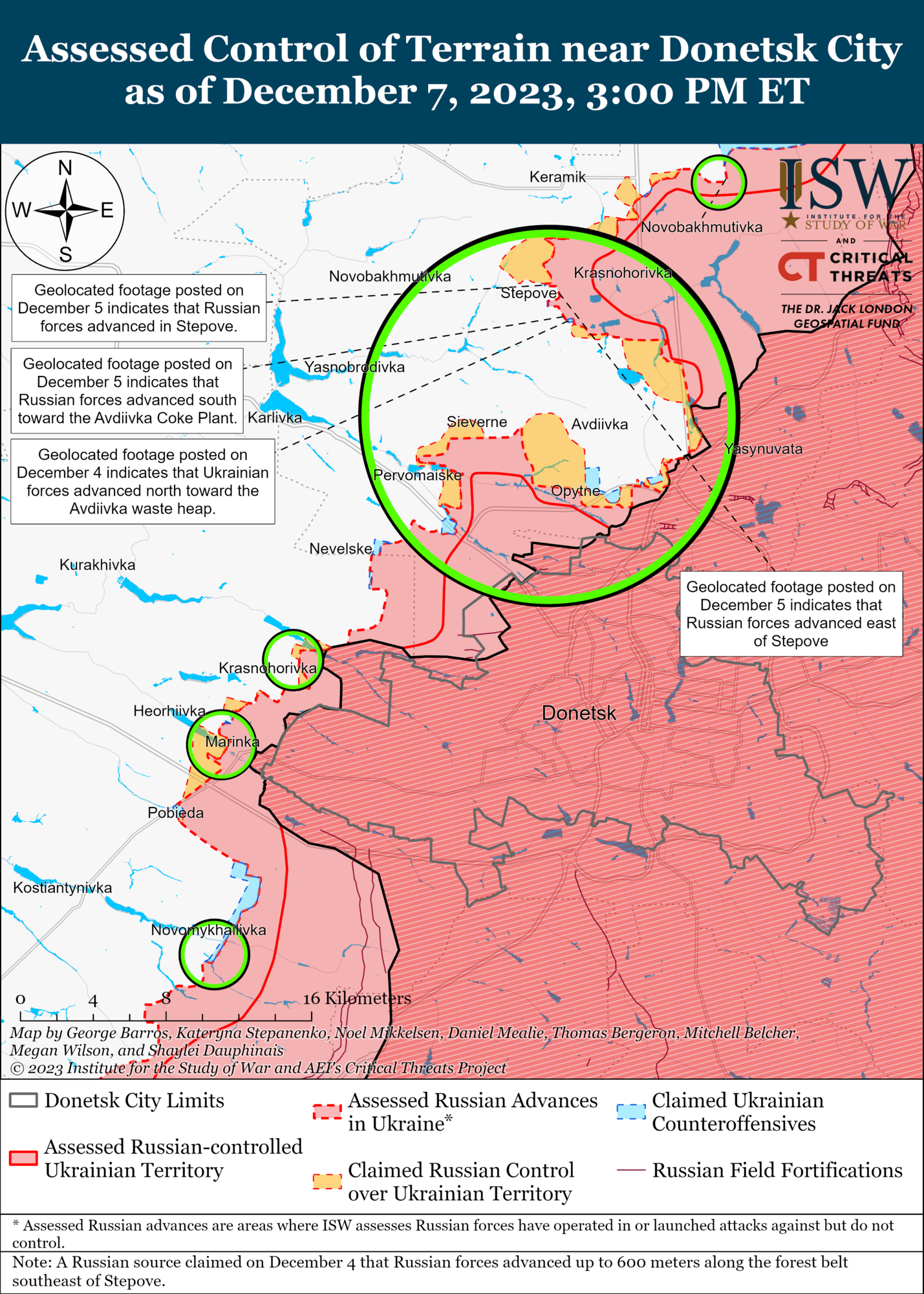 Okupanci przeprowadzają zmasowane ataki w celu zdobycia Awdijiwki: ISW zwraca uwagę na niuanse rosyjskich strat i uzupełnienia sił