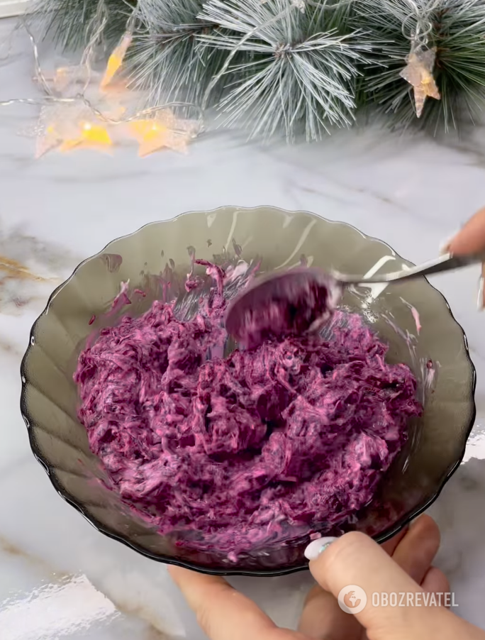 Beets with mayonnaise