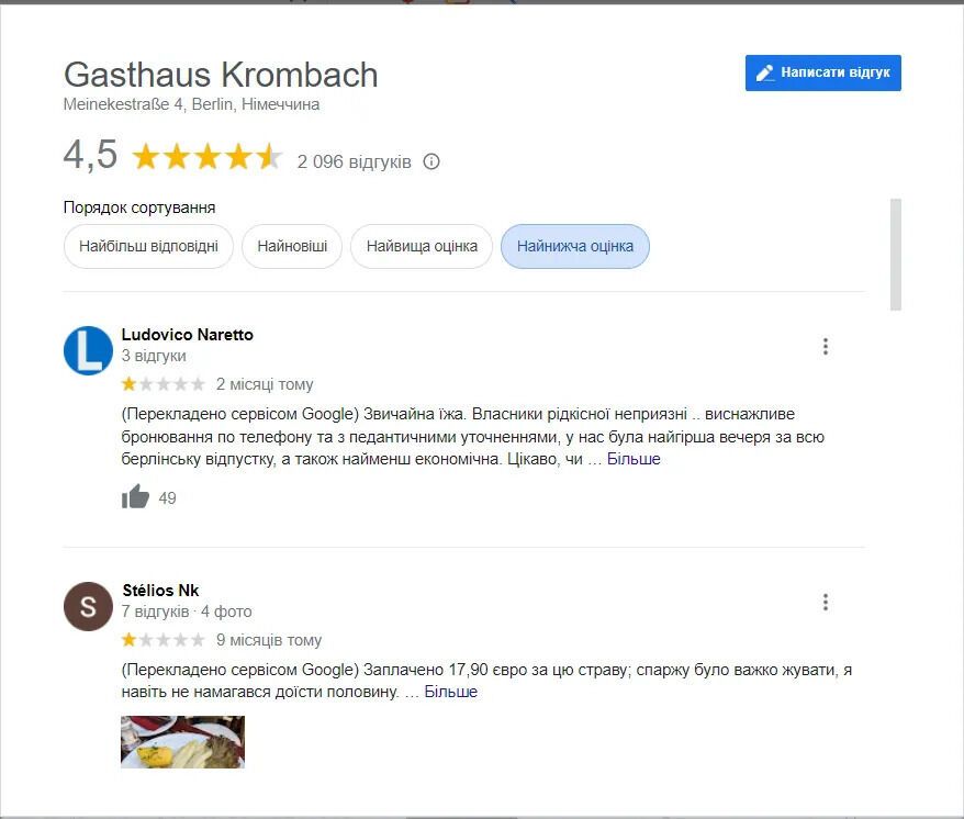 Tried to ''clean themselves'': the scandal with the German restaurant that called Ukrainians ''pigs'' continues