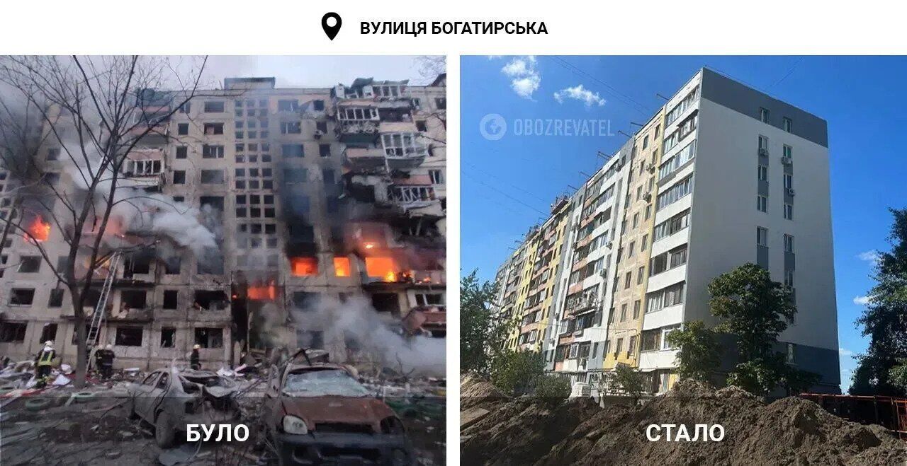 A year ago, the terrorist country of Russia shelled a high-rise building in Obolon in Kyiv: what the building looks like now. Photo.