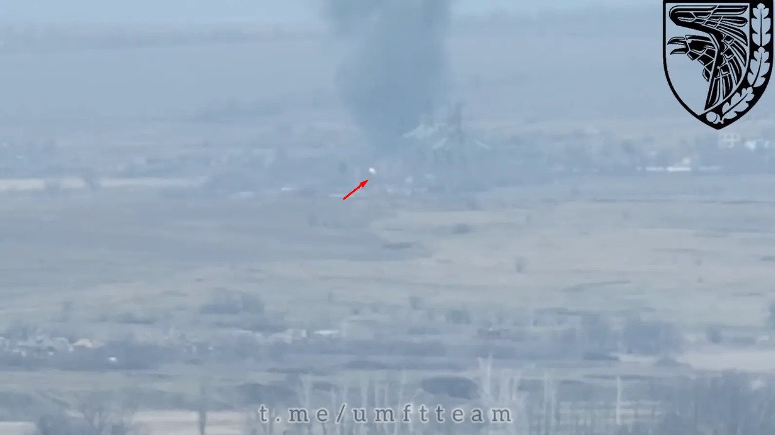 Ukrainian military shot down enemy Su-24 near Bakhmut. Video.
