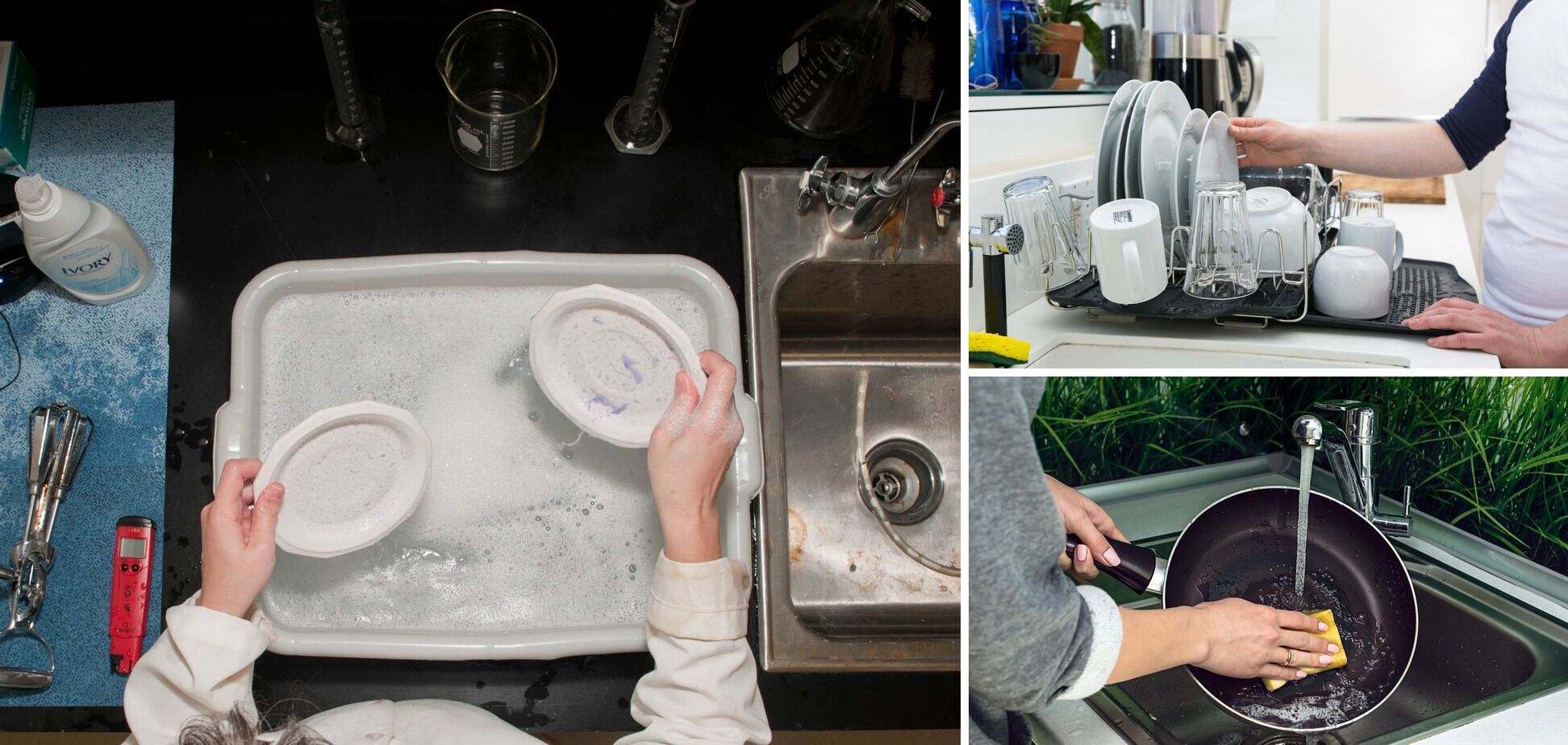 How to wash dishes without detergent