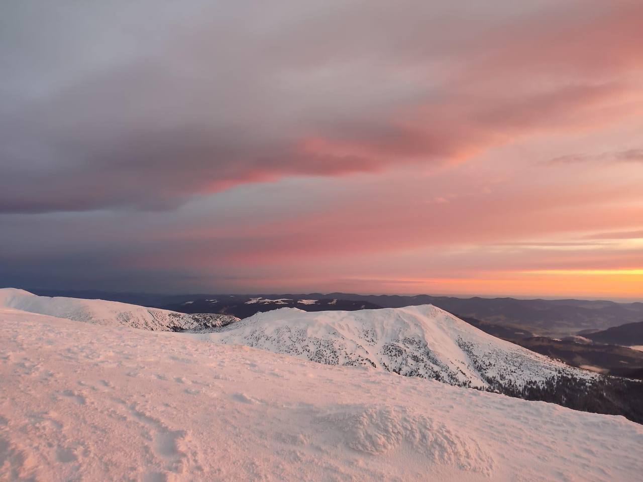 Incredible scenery in the Ukrainian Carpathians