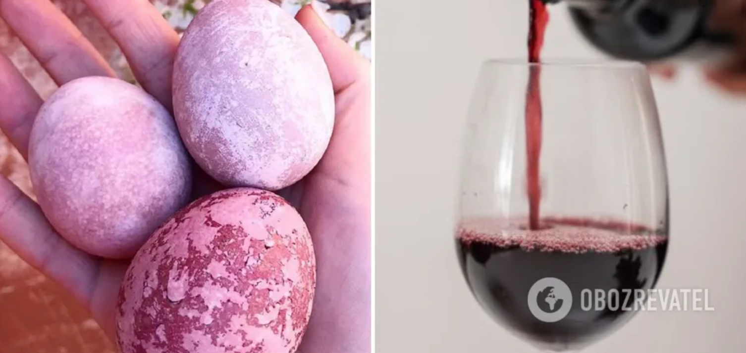 How to dye eggs in wine