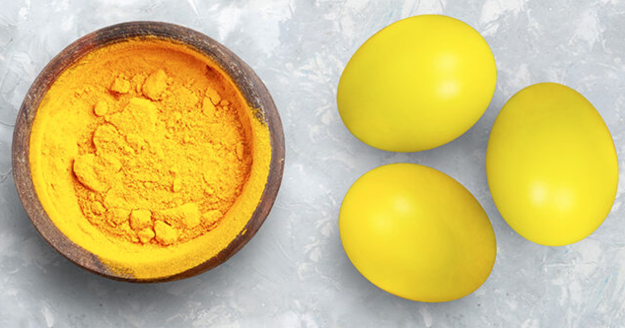 How to properly dye eggs with turmeric