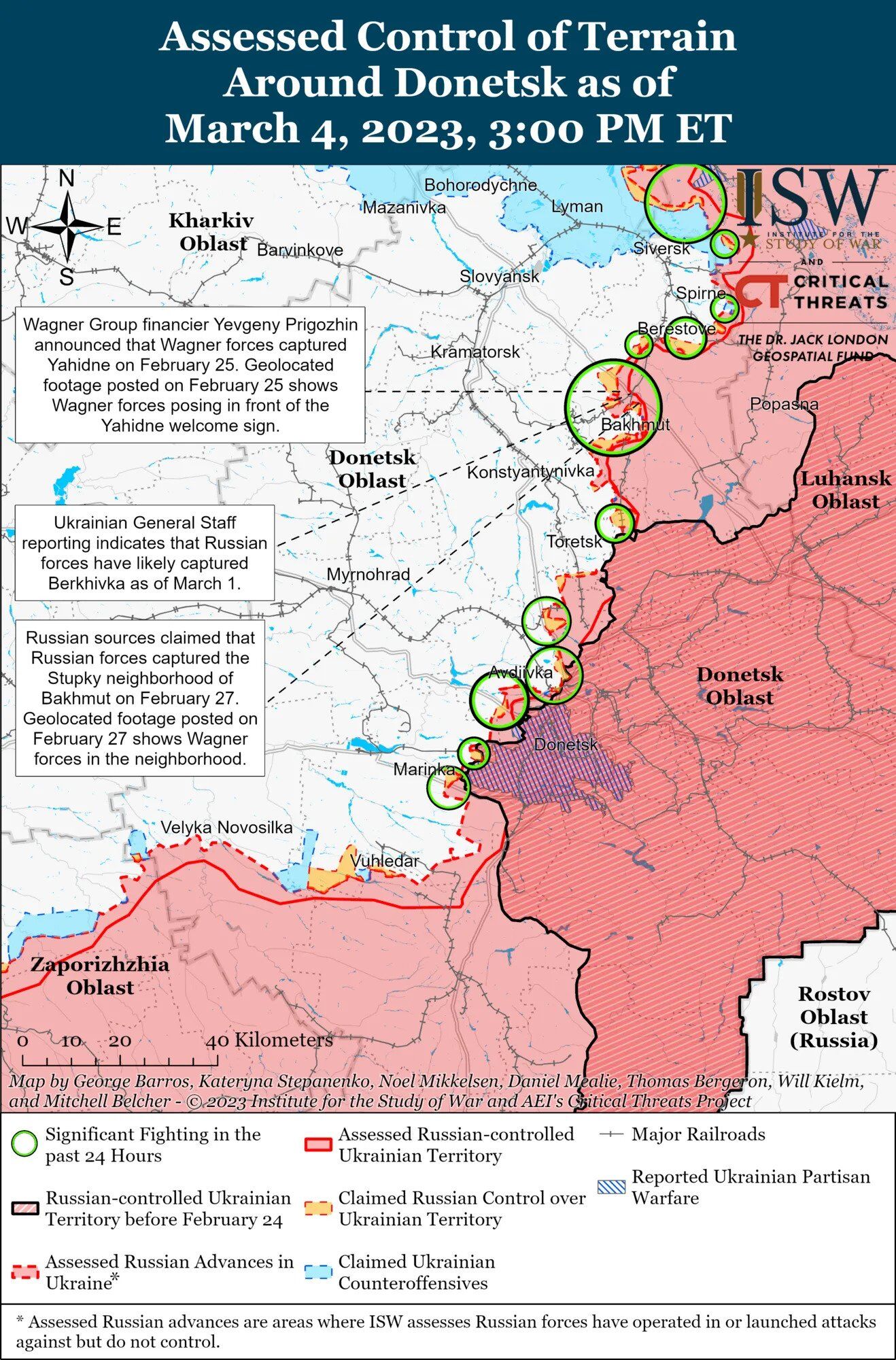 Russian occupants will not be able to capture Bakhmut in the near future - ISW