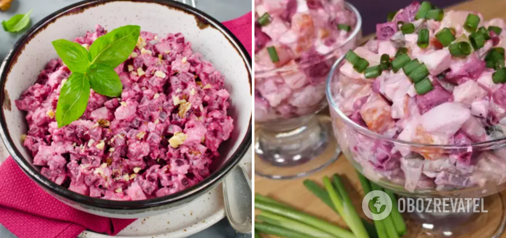Beet salad without mayonnaise