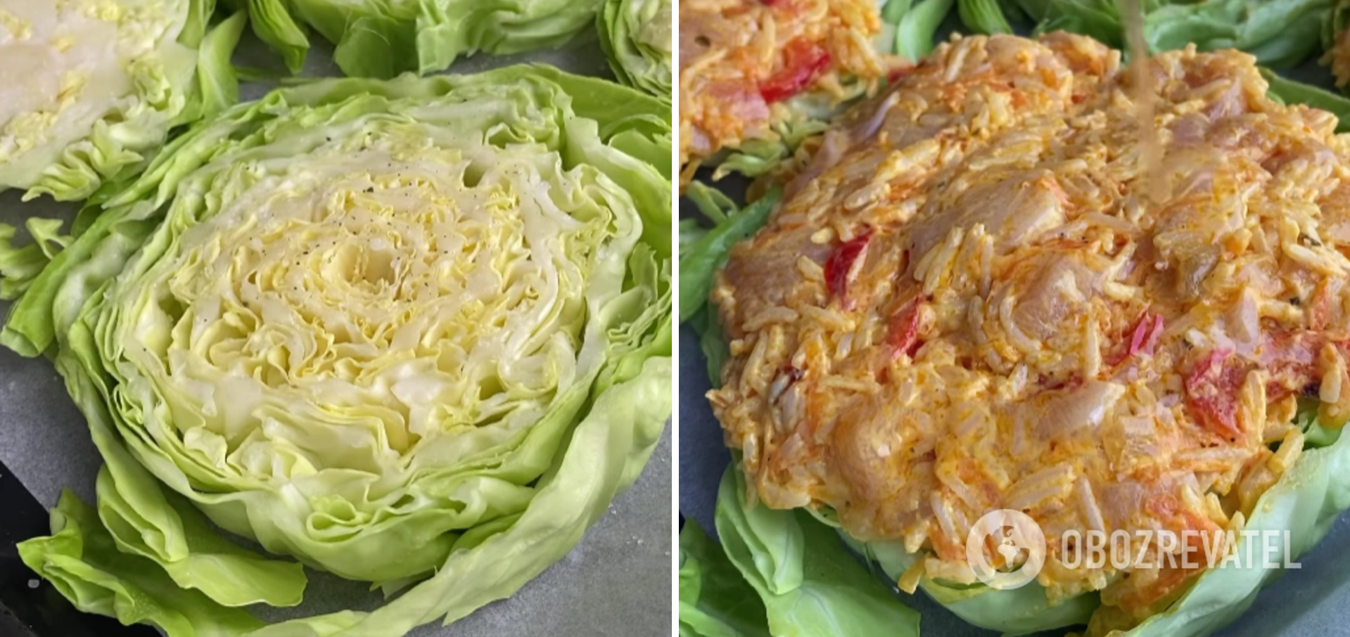 Delicious cabbage steaks