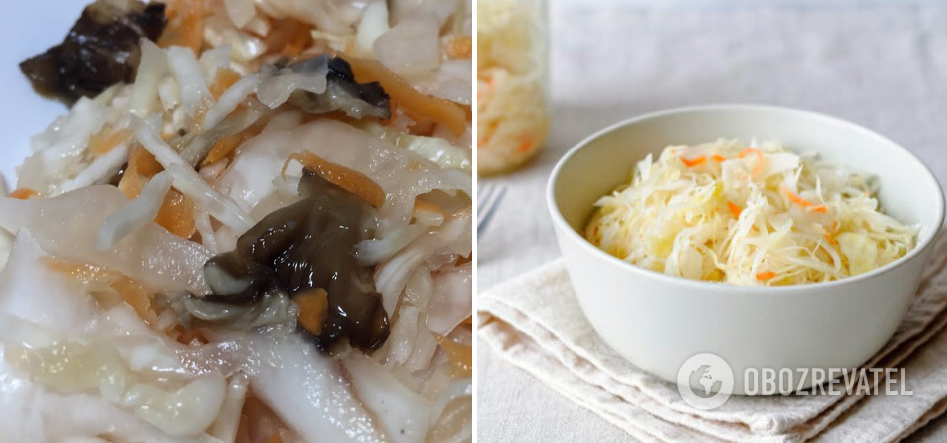 How to make sauerkraut with mushrooms