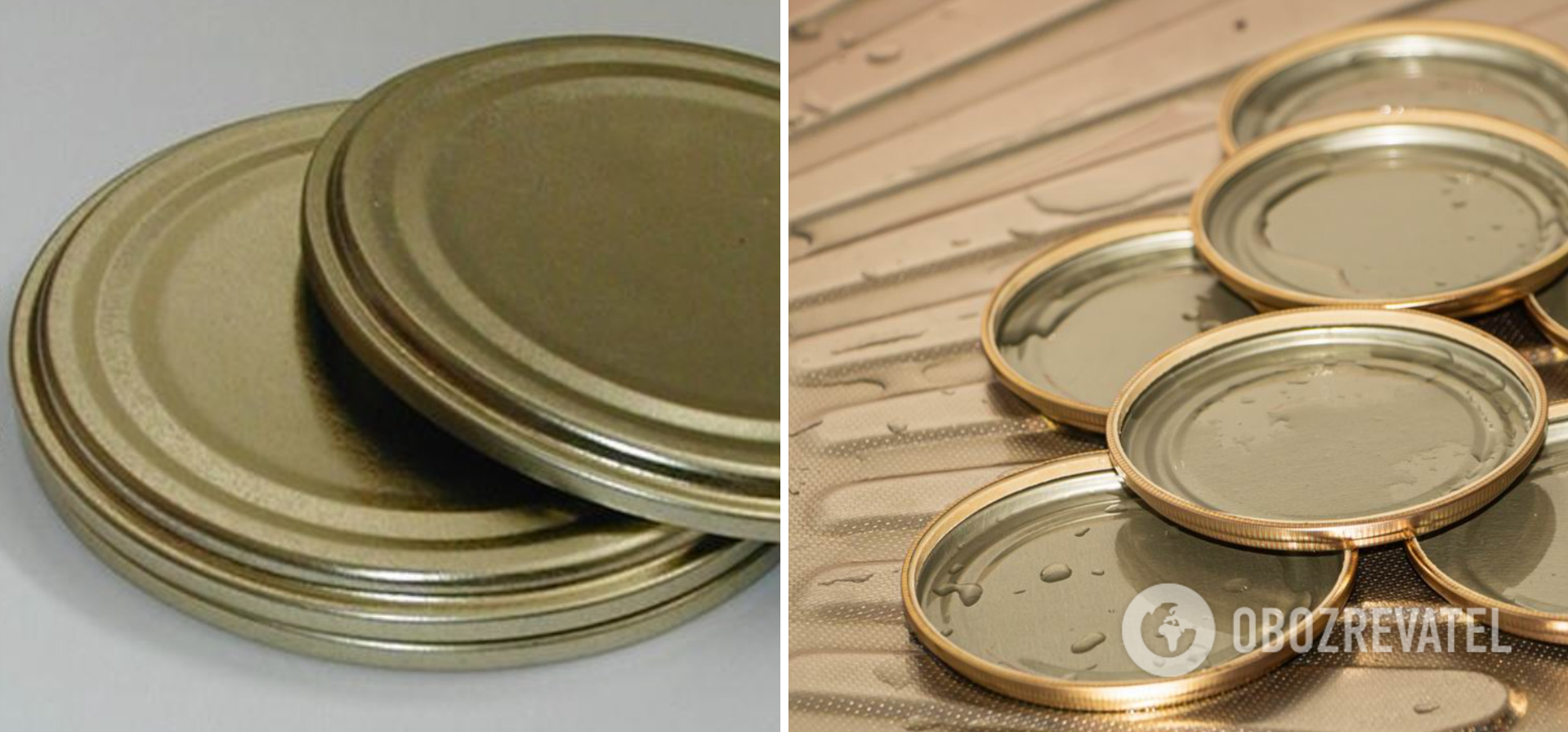 Metal lids for canning
