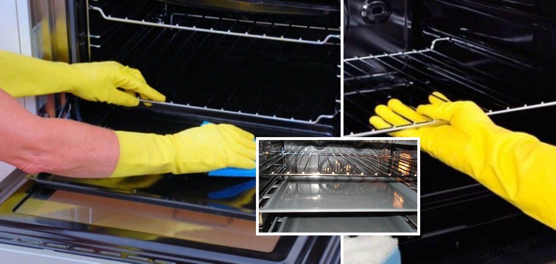 How to clean the oven grids and the oven from grease