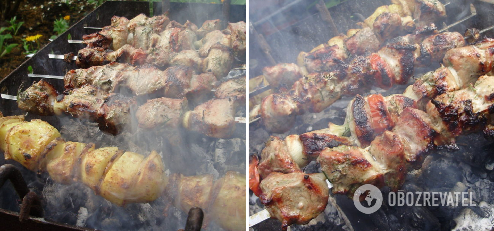 Homemade shashlik