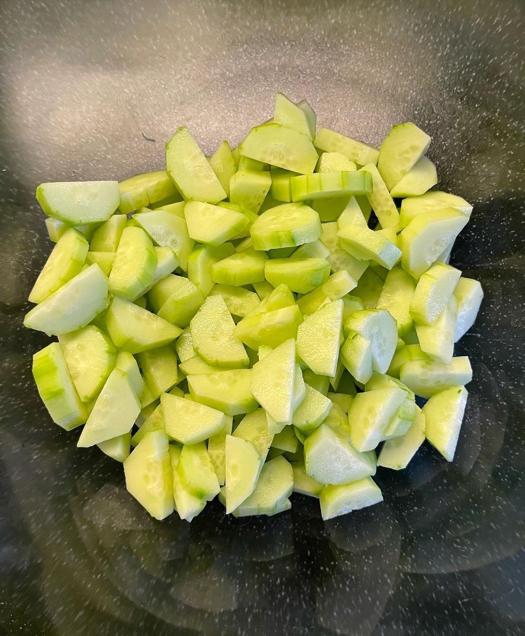 Cucumbers for making the salad