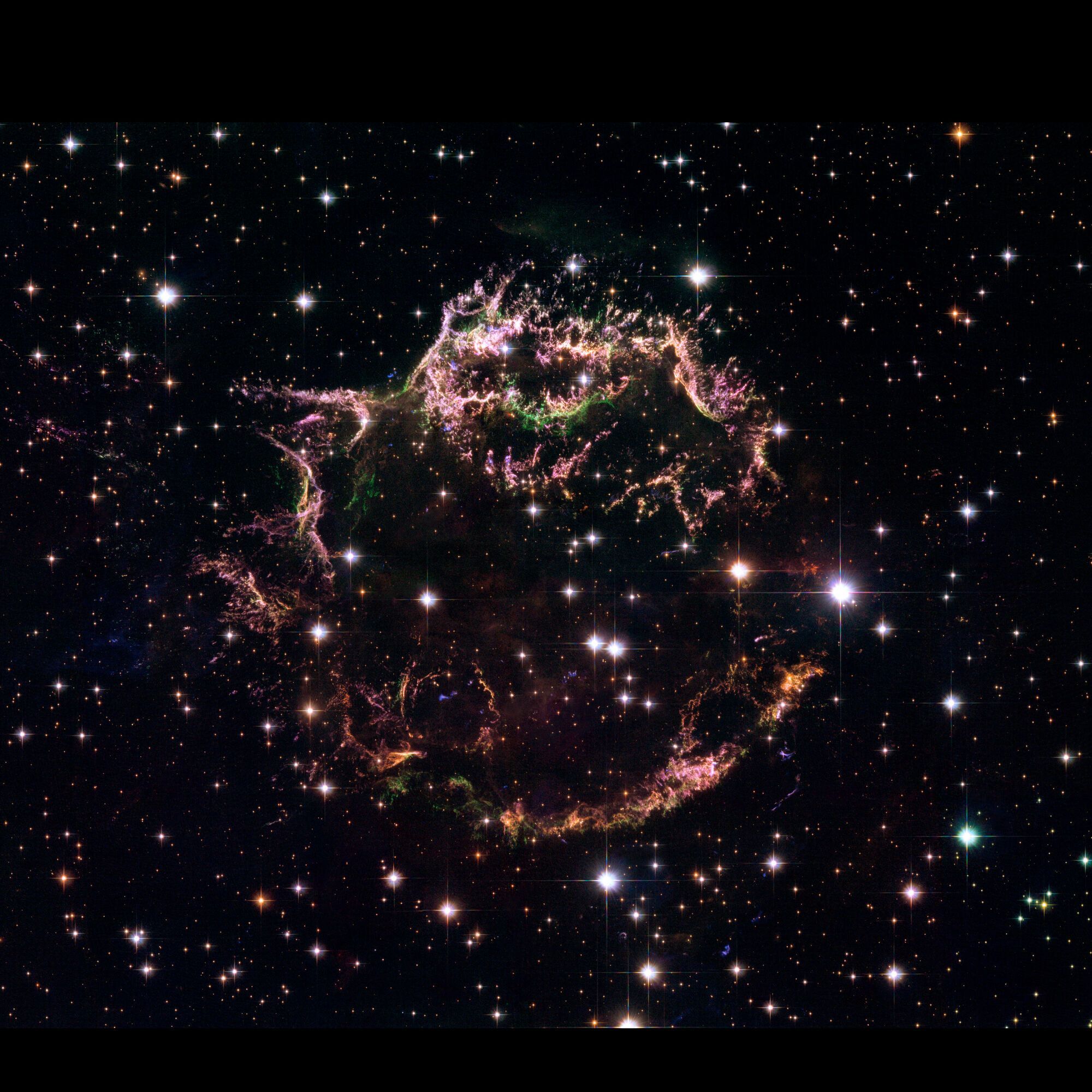 Supernova Cassiopeia A by the Hubble telescope in 2004