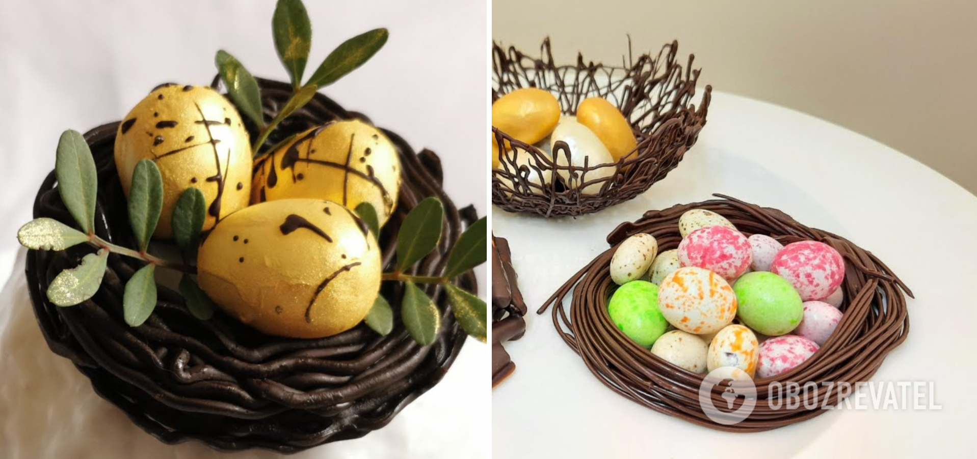 Chocolate Nests for Easter