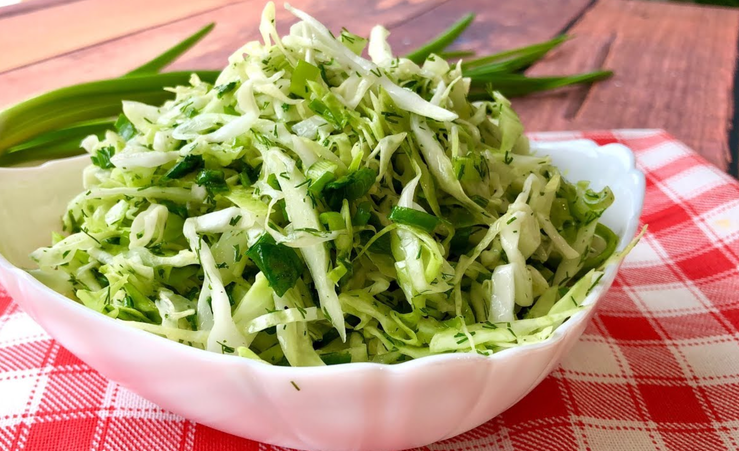 Cabbage and cucumber salad