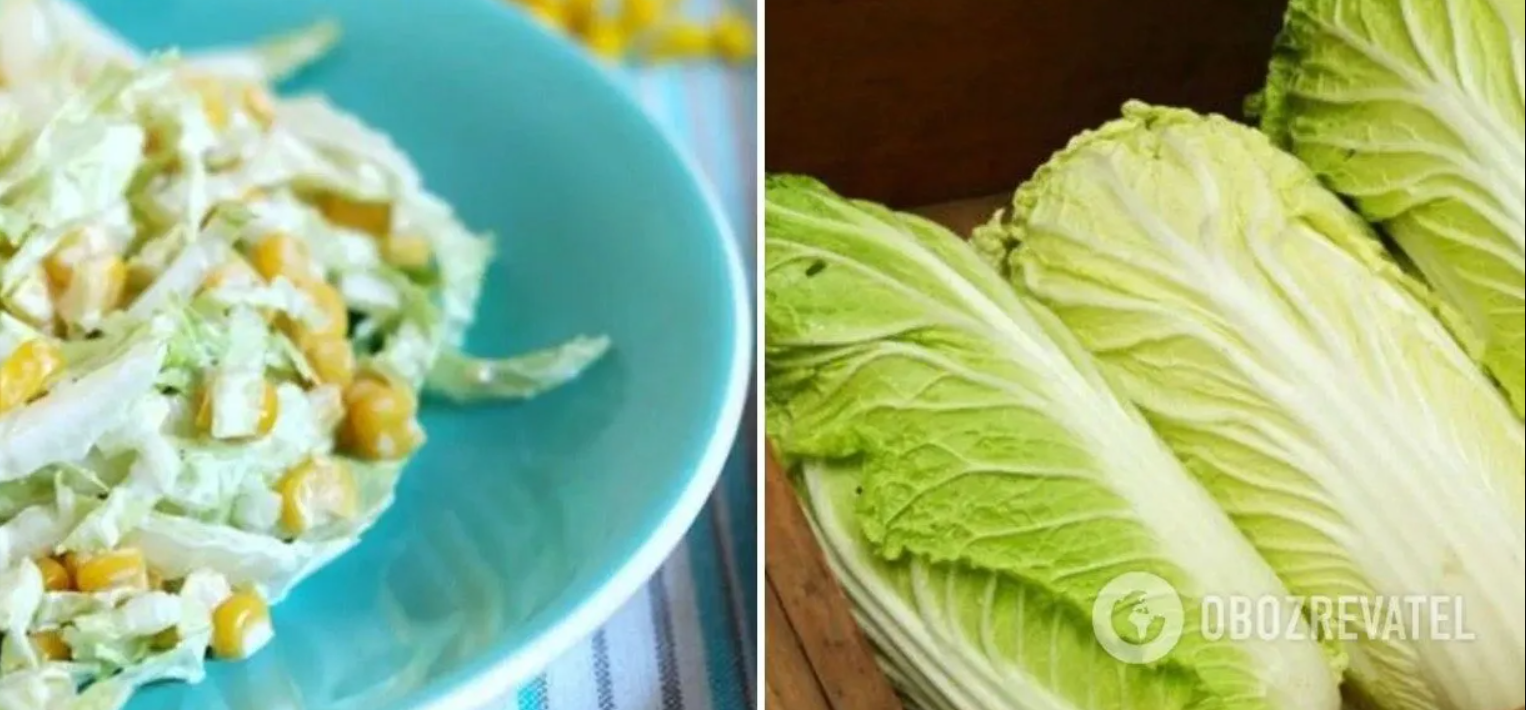 Peking cabbage salad