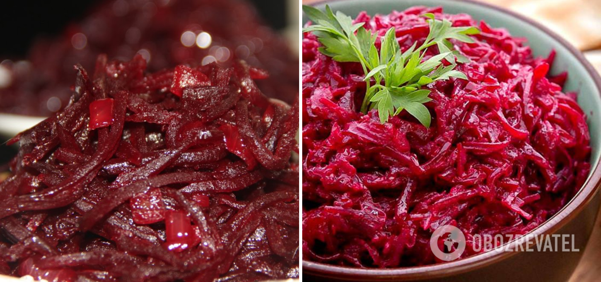 Beet salad without mayonnaise