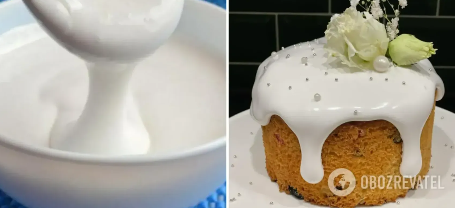 How to properly apply white icing