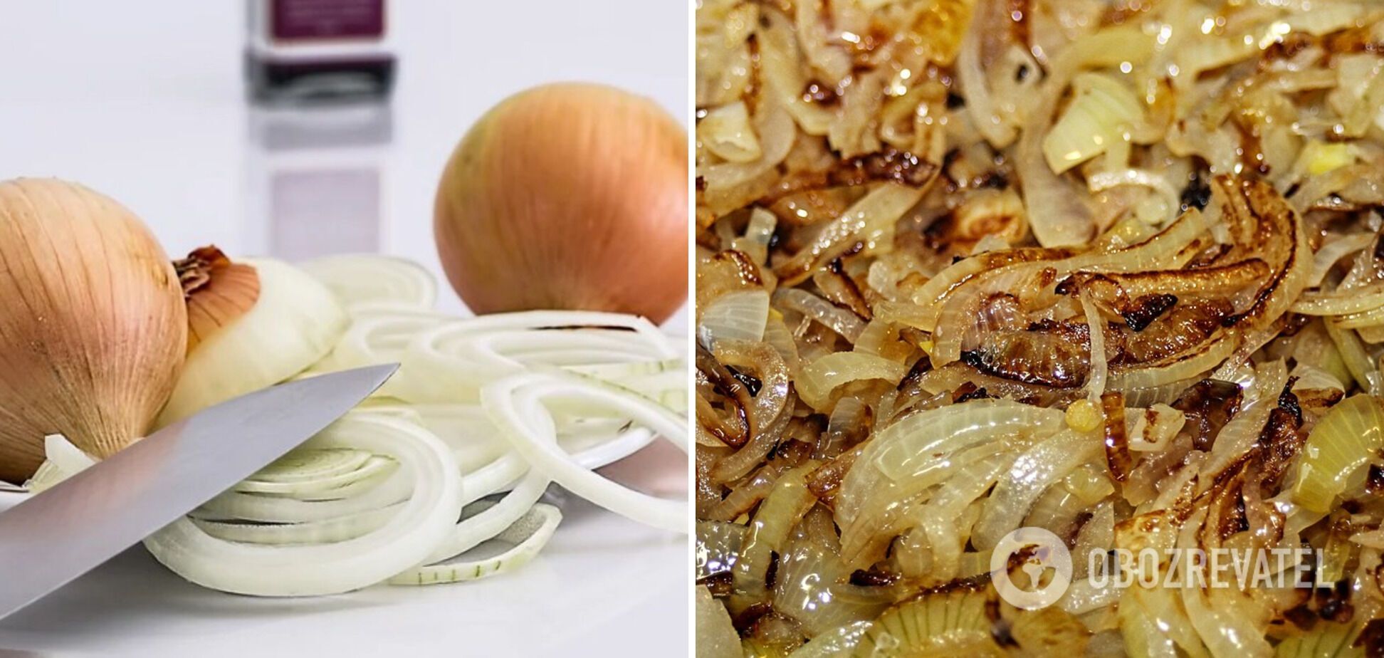 Fried onions for the cutlets