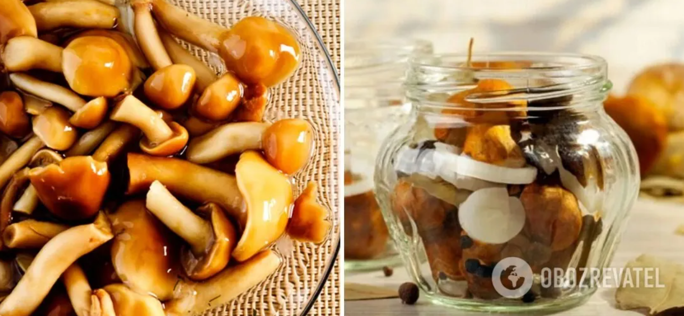 Recipe for marinated butter mushrooms