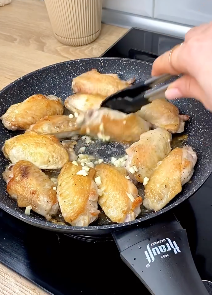 Cooking chicken wings