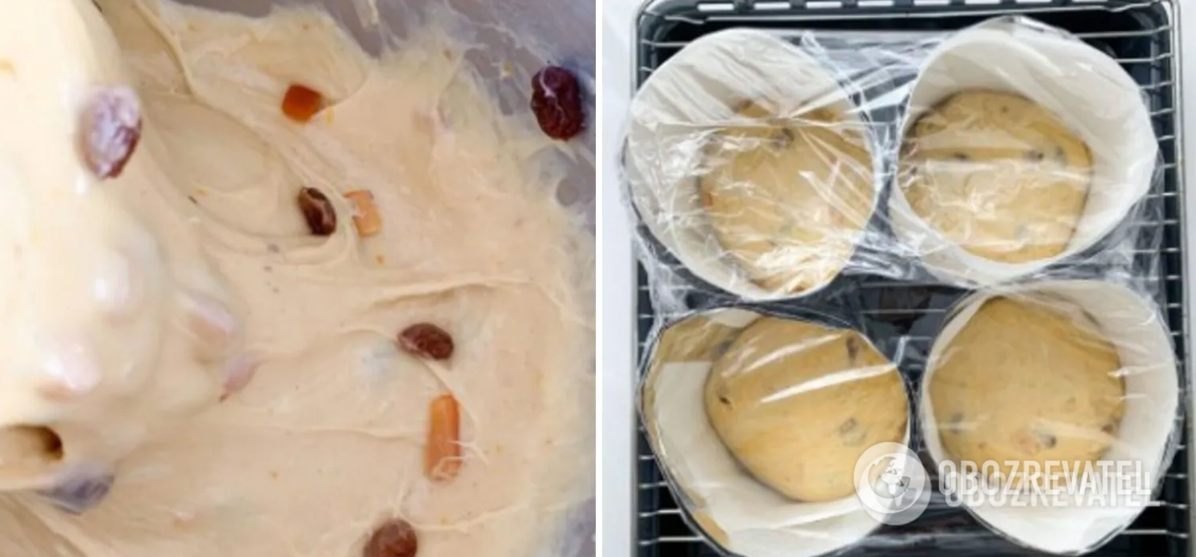 Yeast dough for an Easter cake