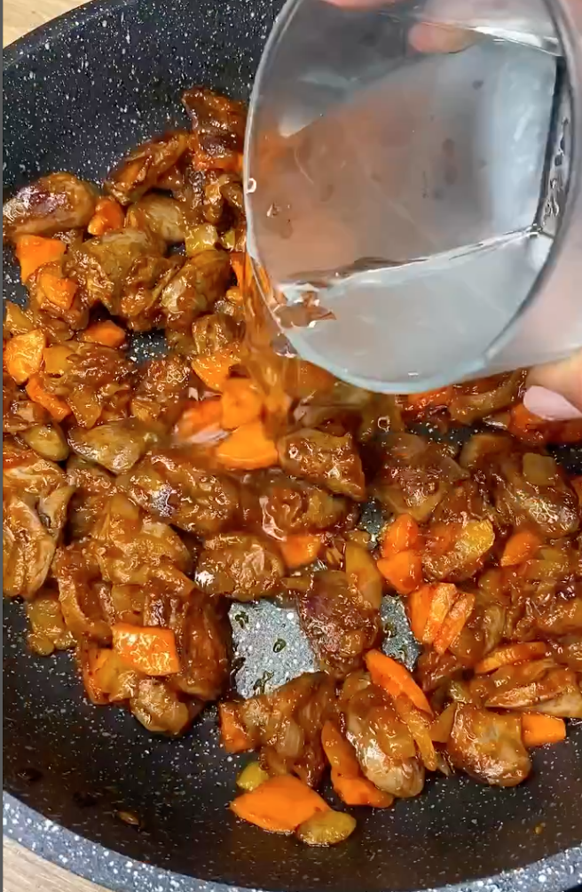How long to stew chicken hearts