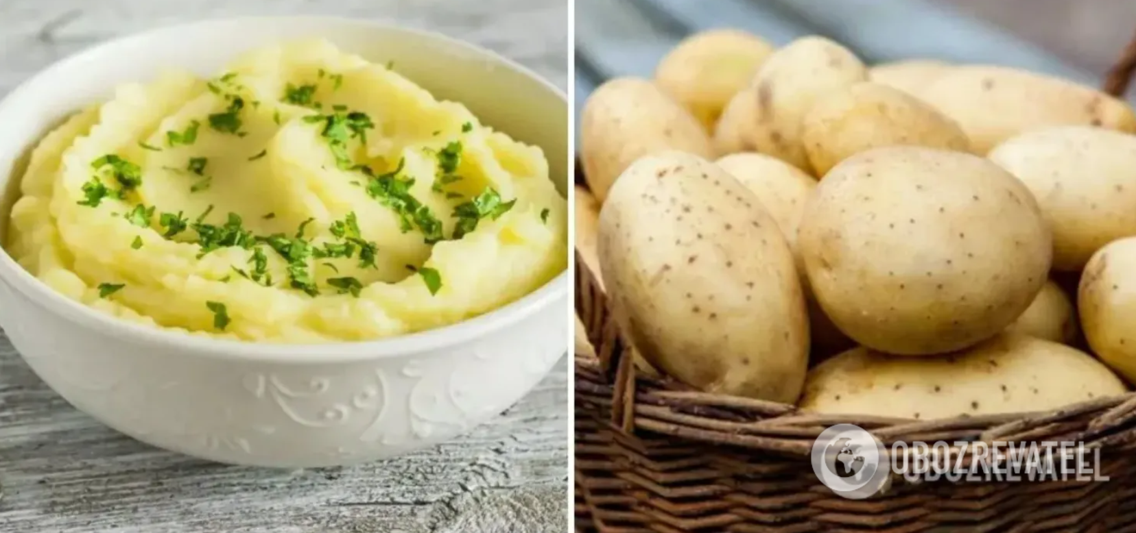 Mashed potatoes for palyushki