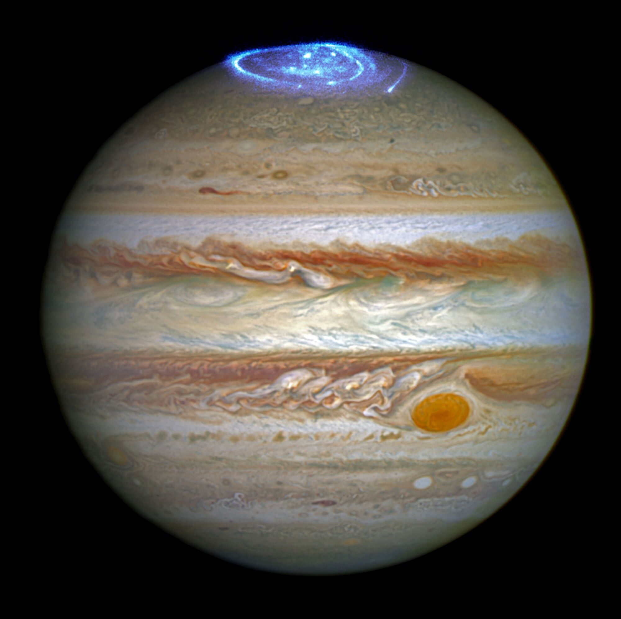 Northern lights on Jupiter.