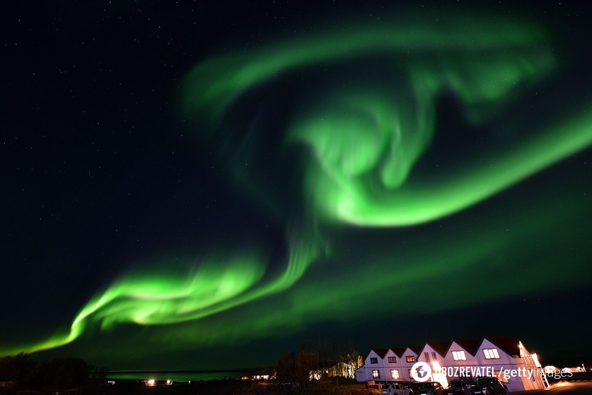 The northern lights can create the most bizarre patterns.