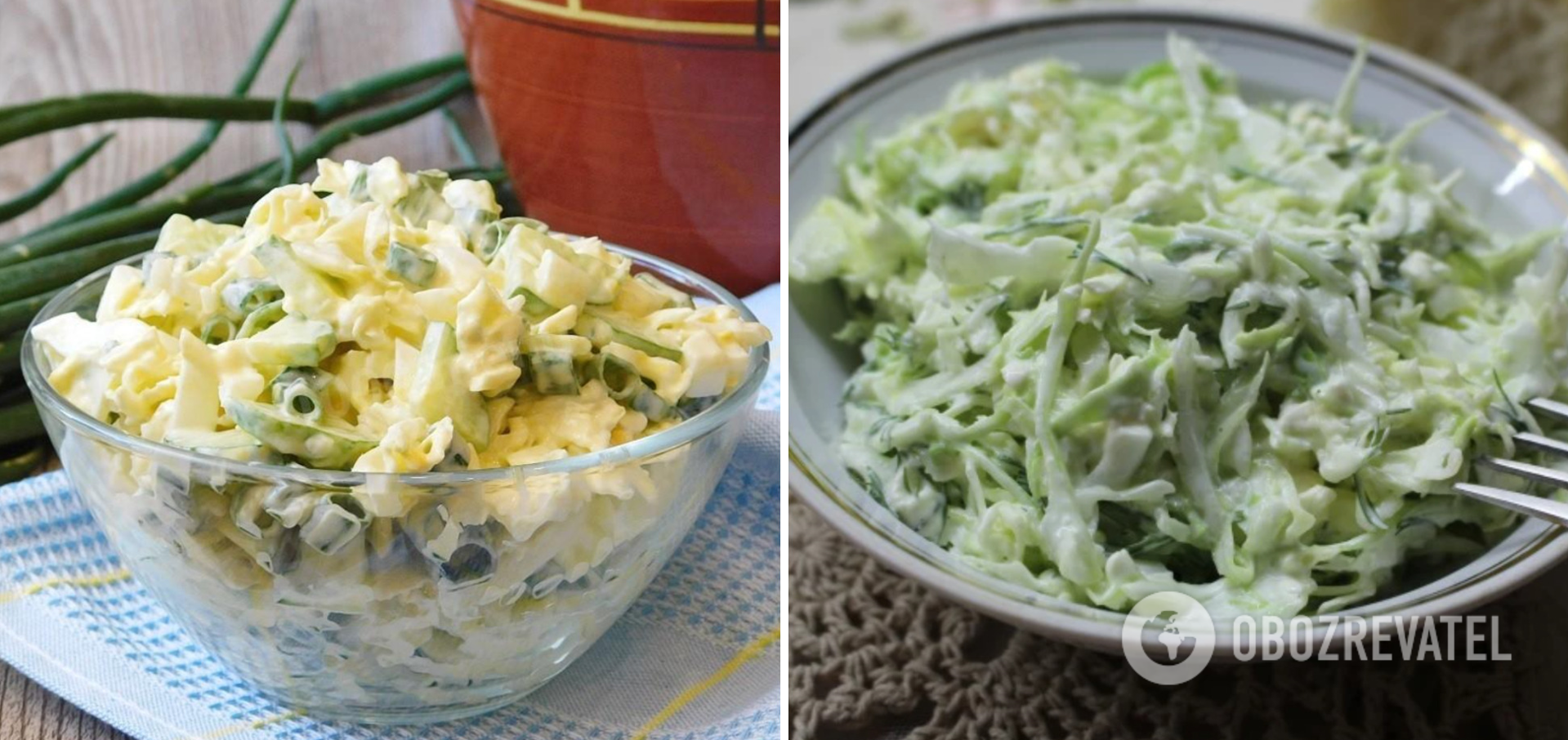 Cabbage salad with mayonnaise