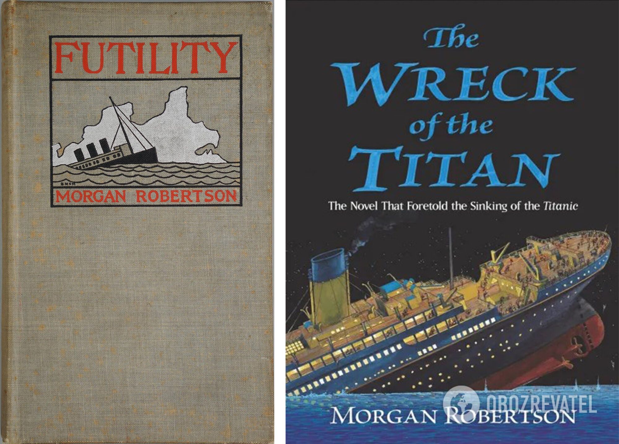 First and Second Editions of Morgan Robertson's Story