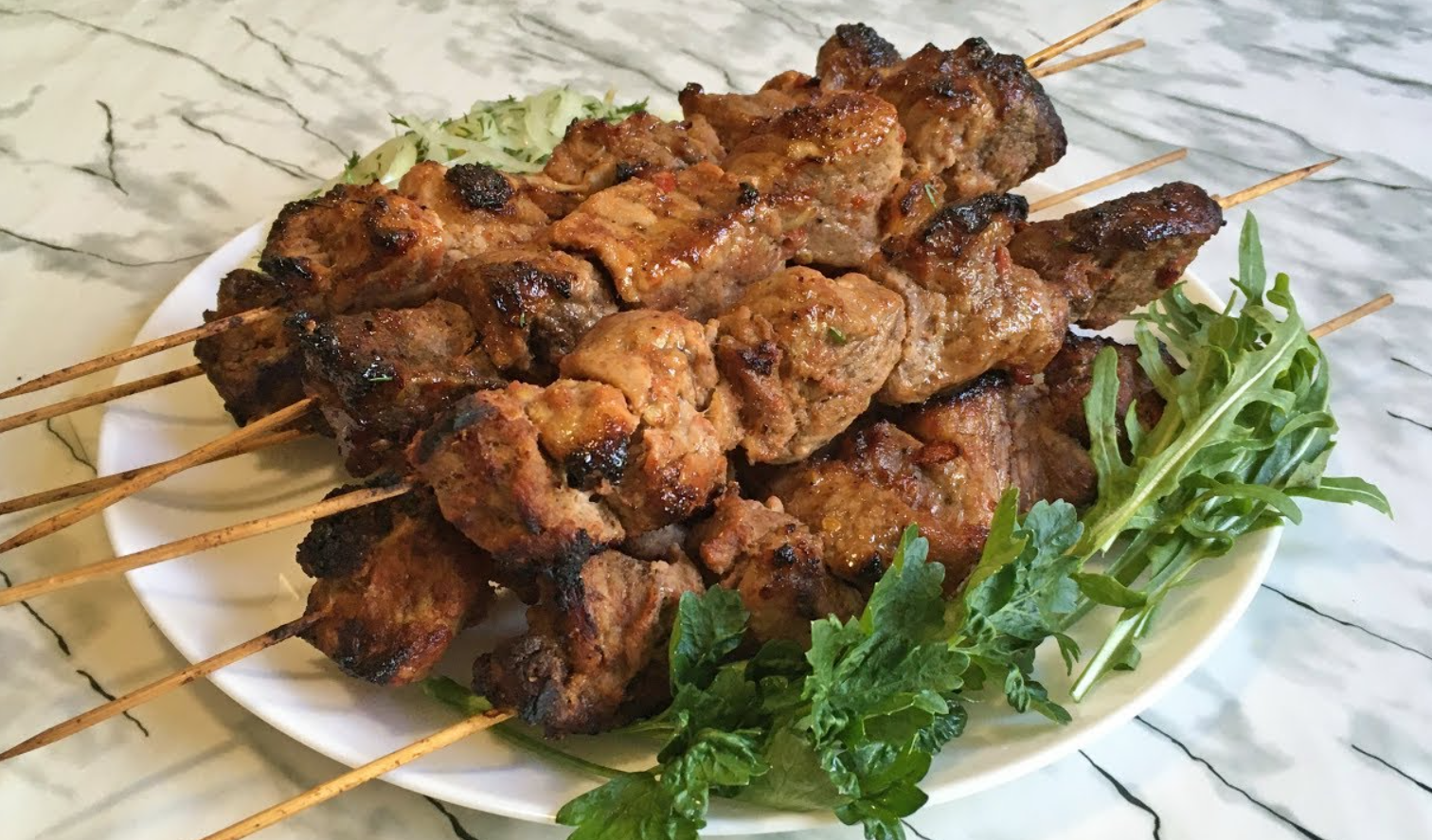 Shashlik from chicken fillet: how to cook it in the oven on skewers ...