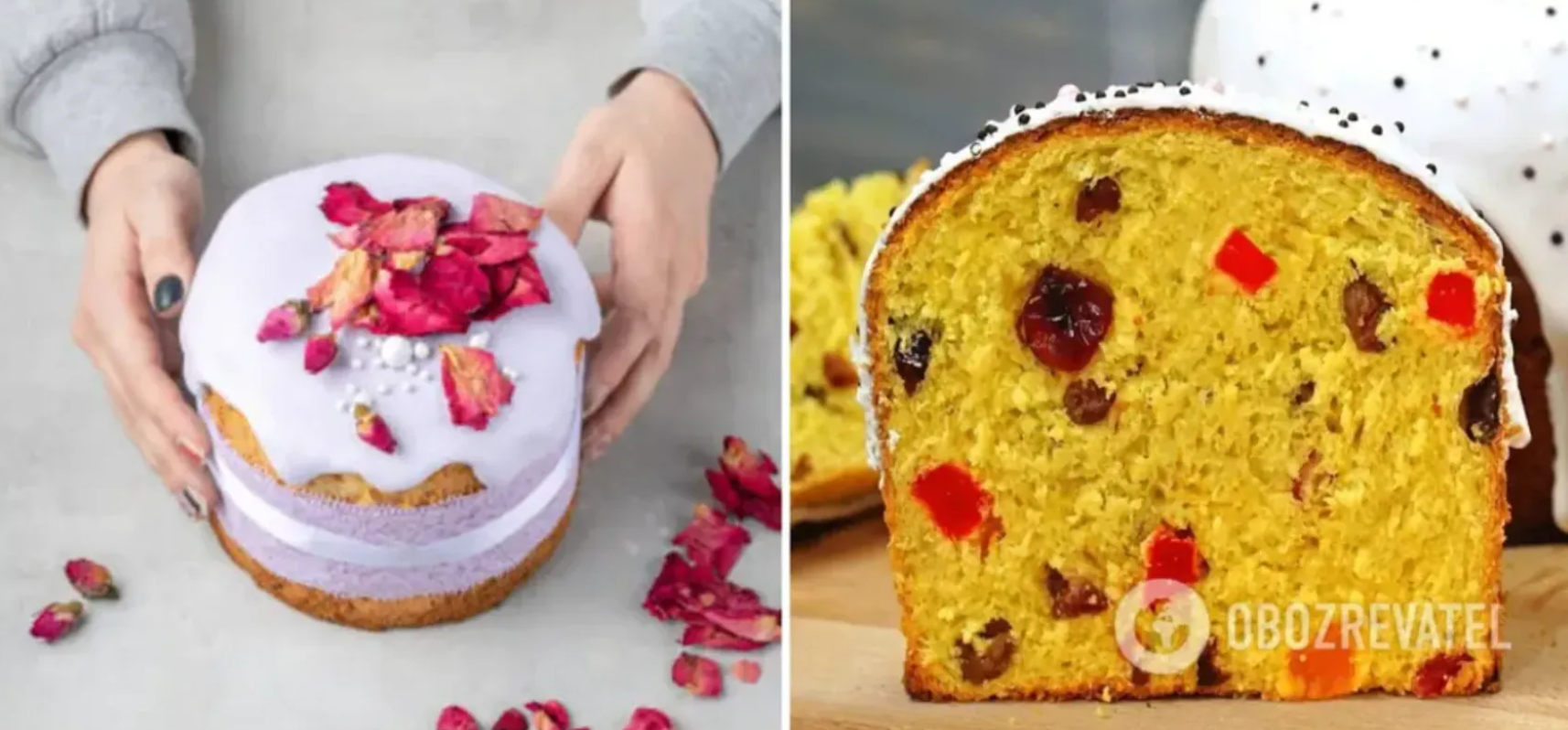 Easter cake with dried fruit