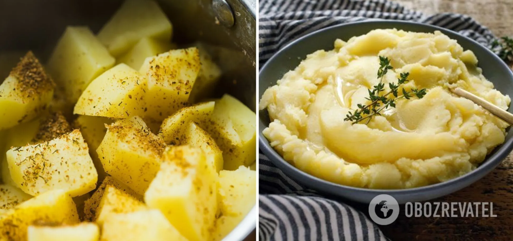 The secrets of making mashed potatoes