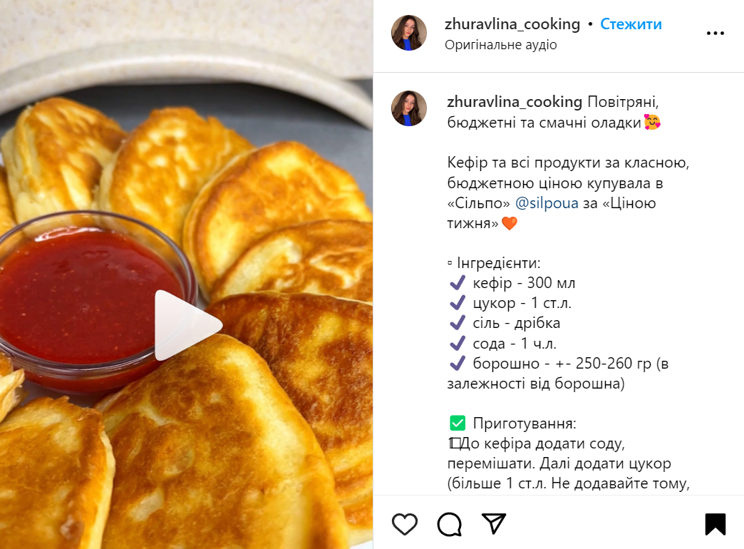 Recipe for kefir pancakes without eggs