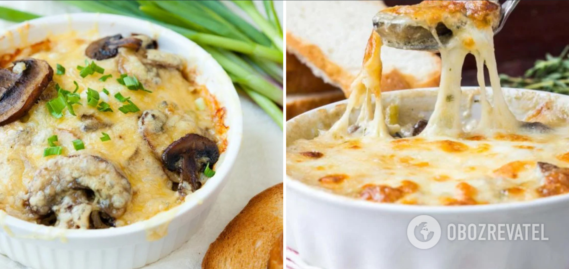 Classic julienne with chicken and mushrooms