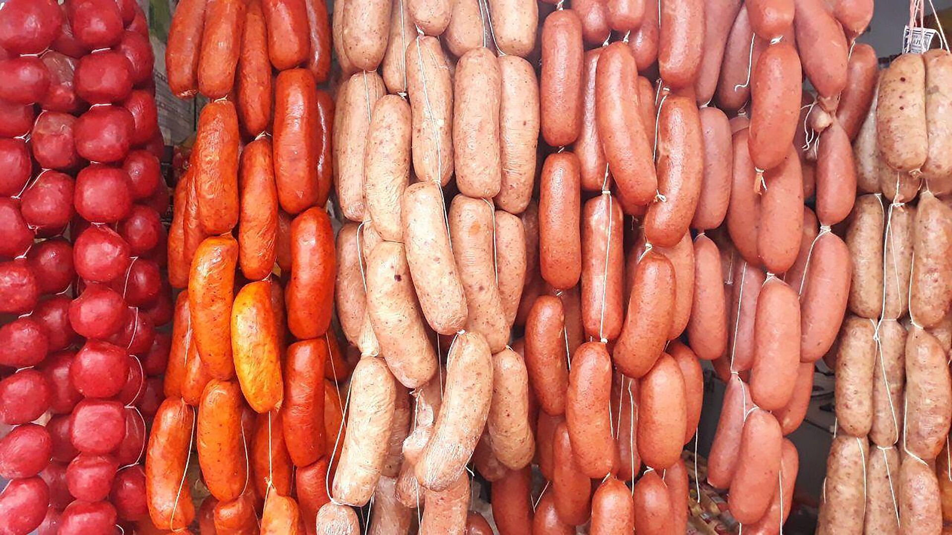 Store-bought sausages