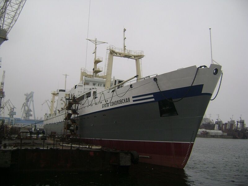 Statek w Zatoce Sokołowskiej