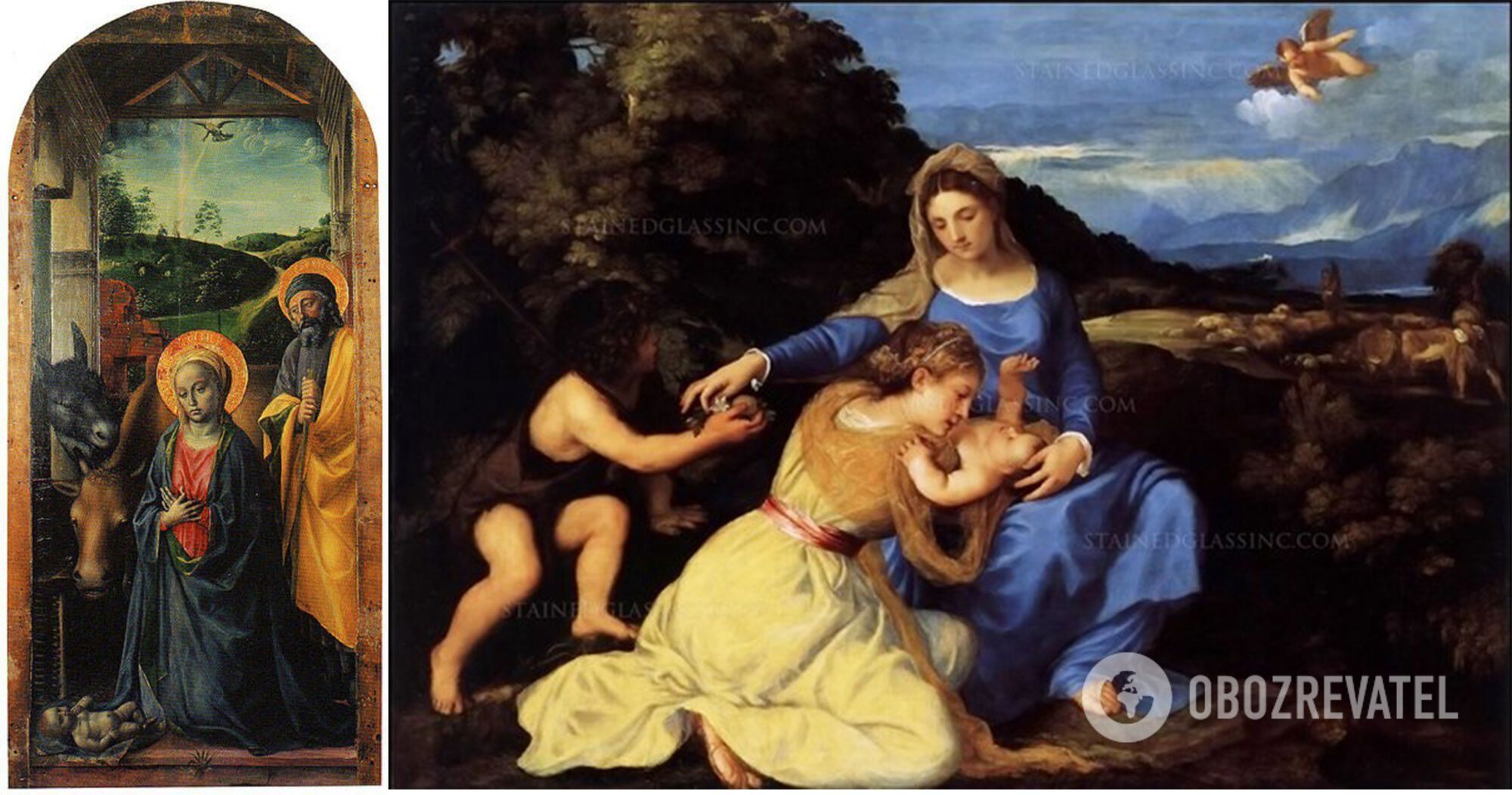 Images of angels in Florentine Renaissance paintings.
