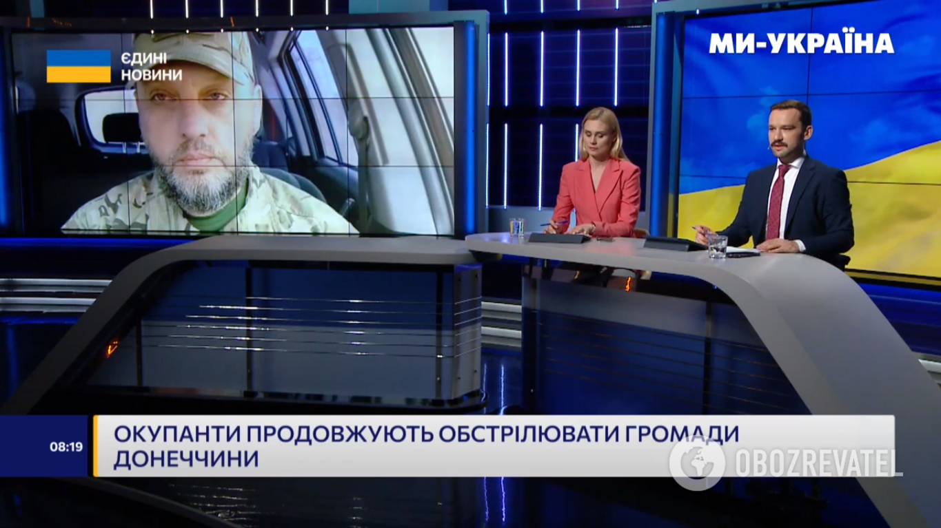 Vitaly Barabash in the live broadcast