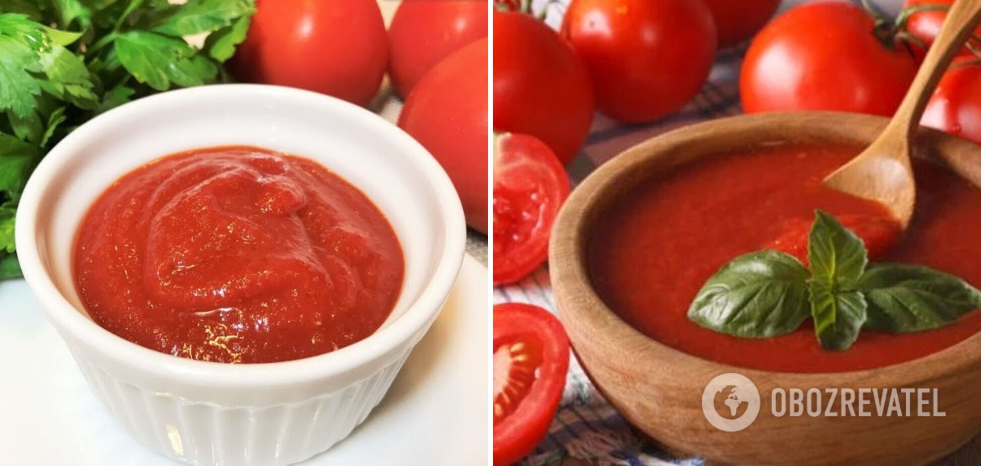 Thick tomato-apple ketchup