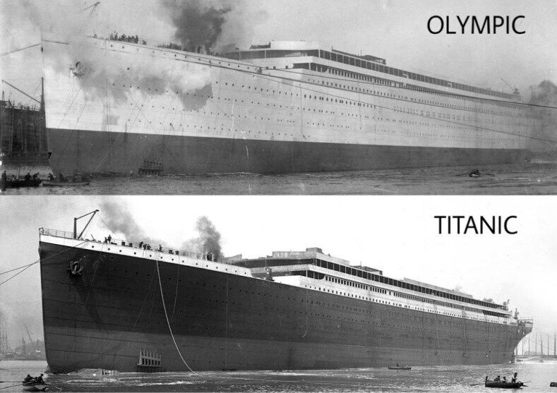 Olympic and Titanic comparison
