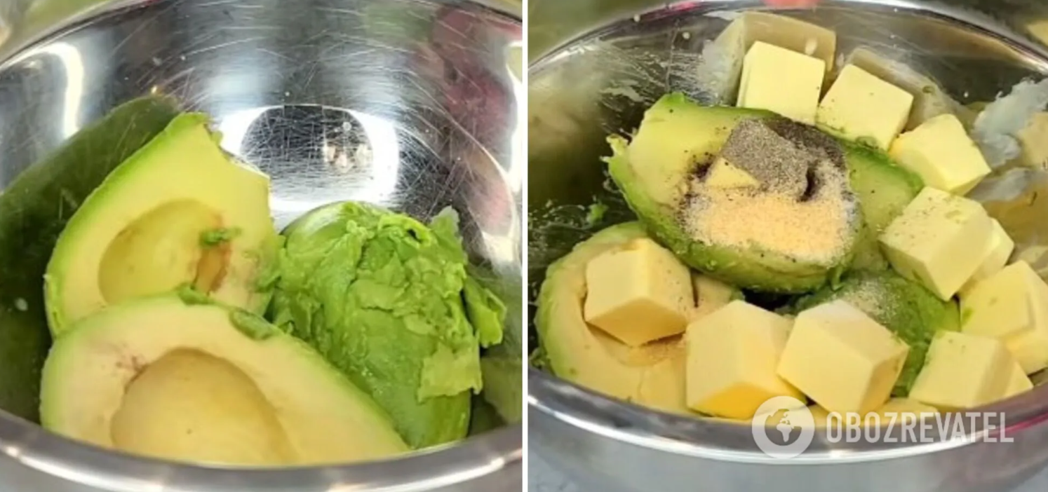 The process of making butter