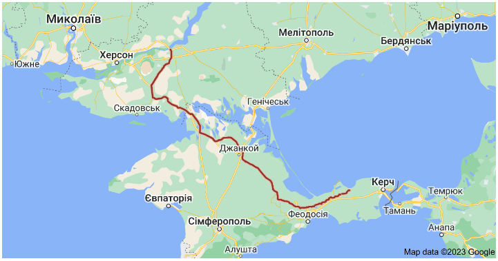 North Crimean Canal on the map