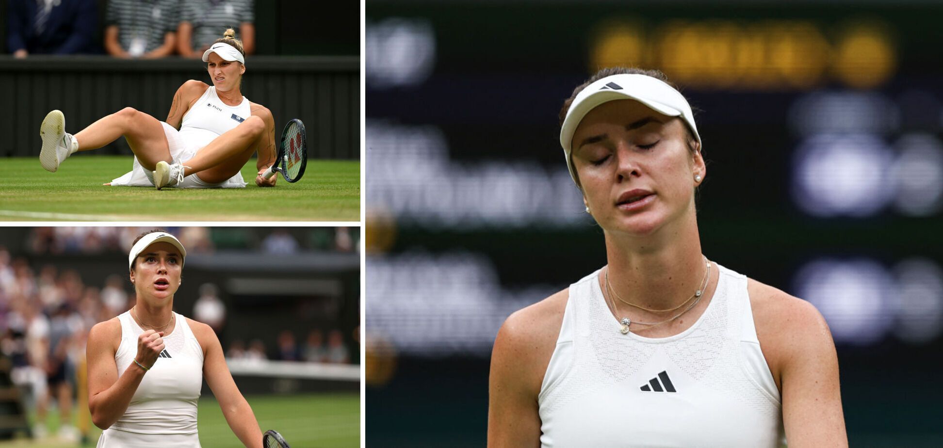 Svitolina leaves centre court in tears at Wimbledon. Video