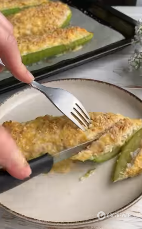 Delicious zucchini with minced meat in the oven: bake for 15 minutes