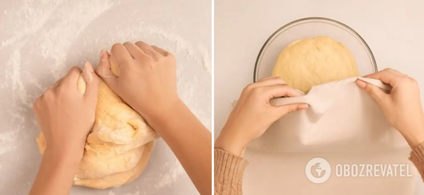 Yeast dough for scones